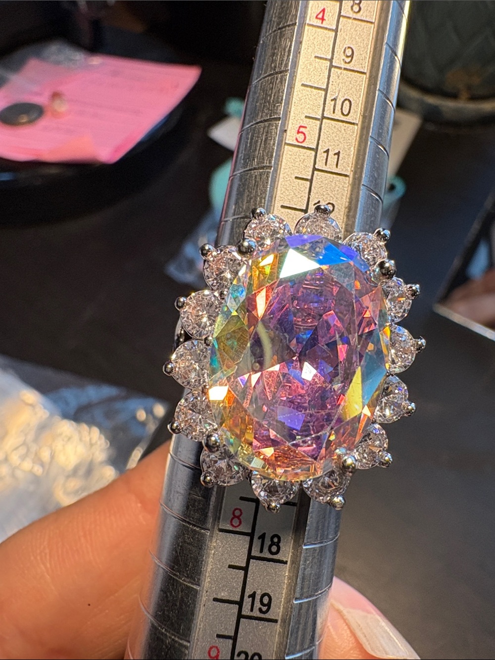 Kirks Folly Multicolor Oval Halo Ring